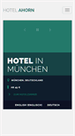 Mobile Screenshot of hotelahorn.de